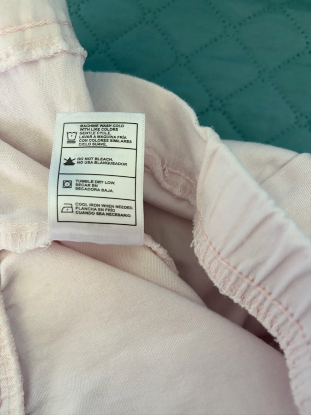 Just My Size Pale Pink Pull-On Capris - Picture 5 of 8